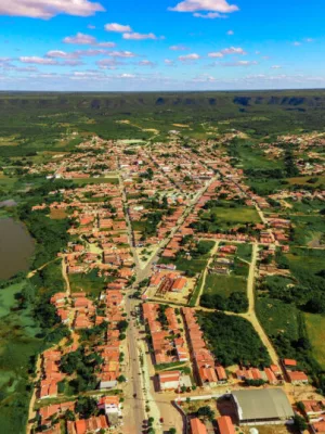 vista aerea da cidade de salitre