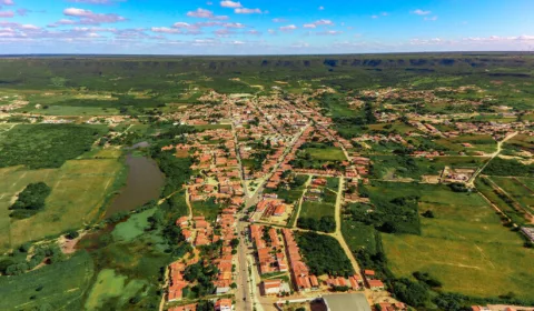 vista aerea da cidade de salitre