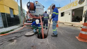 manutenção da rede de esgoto no cariri