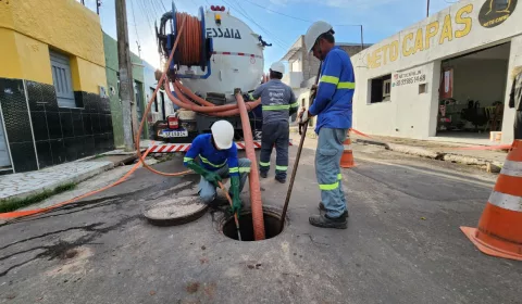 manutenção da rede de esgoto no cariri