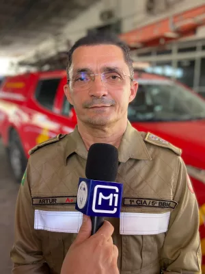 Major Artur Graça, do Corpo de Bombeiros do Cariri