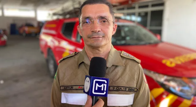 Major Artur Graça, do Corpo de Bombeiros do Cariri