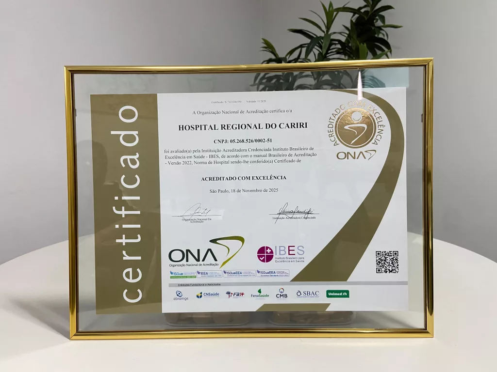Hospital Regional do Cariri recebe nota máxima em serviço de alta complexidade da ONA