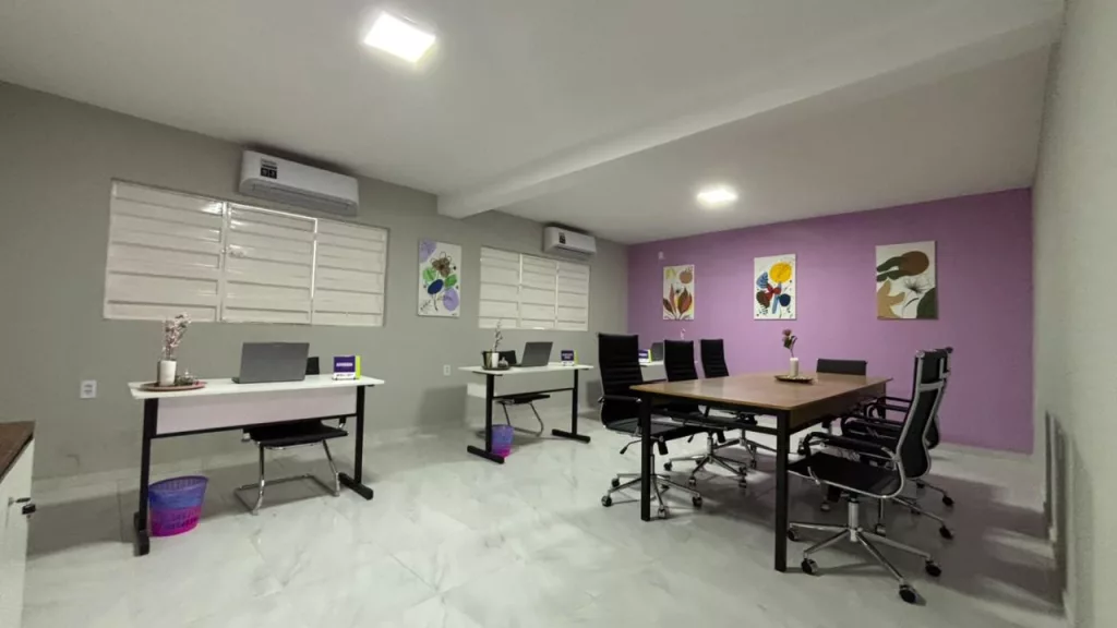 Sala da Casa da Mulher Potengiense “Mestra Dona Zefinha Rendeira”.