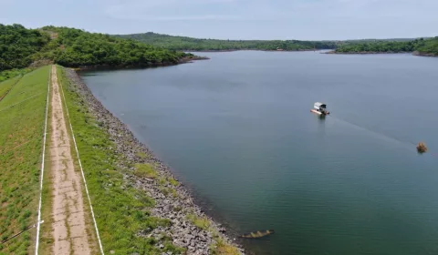 Açude Olho d’Água, em Várzea Alegre, no Cariri.