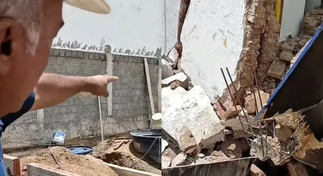 presidente da Câmara, vereador Osasco Gonçalves (PT), informou que o desabamento ocorreu no espaço onde funciona o arquivo da Casa