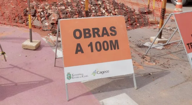 Obras da Cagece em Juazeiro do Norte