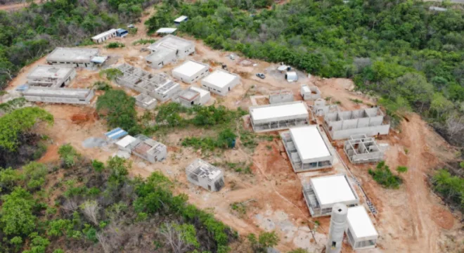 Obras do Cetras Cariri, no Crato.