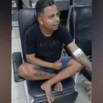 Marlisson Lopes Morais, chefe do Comando Vermelho em Juazeiro do Norte, foi preso ao buscar atendimento em hospital para tratar crise de pedras nos rins. — Foto: Reprodução