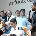 Lukão discursa em evento promovido por Ciro Gomes em Juazeiro do Norte | Foto: Reprodução/ YouTube