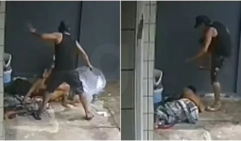 Homem em situação de rua é espancado em calçada no bairro Praia de Iracema; agressor fugiu em Fortaleza