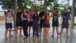 Aulão de defesa pessoal voltado para mulheres no Crato.