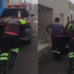 Vídeo de carro do Demutran sendo empurrado por agentes viraliza; Controladoria abre investigação