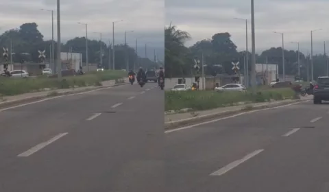 Motoristas são flagrados realizando retorno irregular em trecho do Anel Viário, em Juazeiro do Norte