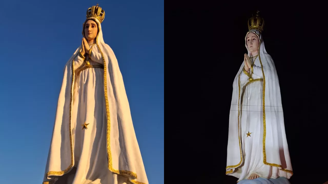 estátua de nossa senhora de fátima, no crato