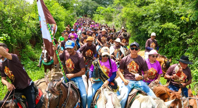 Cavalgada de São José em Farias Brito.