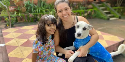 Tutoras com Epitácio, cachorro arrastado por correnteza em Juazeiro do Norte.