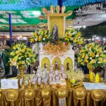 Bolo em homenagem aos romeiros vítimas de um acidente após participação na romaria de Nossa Senhora das Candeias, em Juazeiro do Norte.