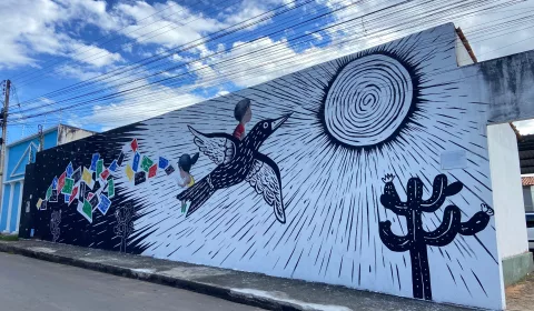 Intercâmbio cultural entre Brasil e França leva xilogravura a espaços urbanos de Juazeiro do Norte