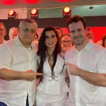 José Guimarães, Catiane Landim e Guilherme Saraiva, da esquerda para a direta.
