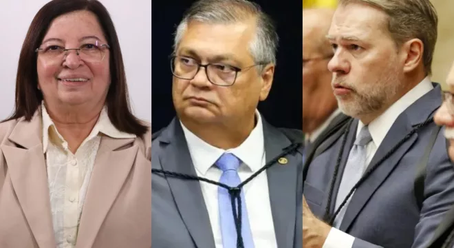 Auricélia Bezerra, Flávio Dino e Dias Toffoli | Fotos: Câmara de Juazeiro do Norte/ Divulgação, Gustavo Moreno/STF e Bruno Peres/ Agência Brasil