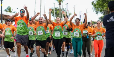 corredores durante a corrida do programa ceará sem fome