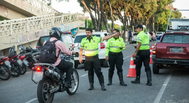 Blitz realizada pelo Demutran em Juazeiro do Norte | Foto: Prefeitura de Juazeiro do Norte