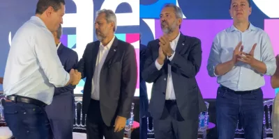 Glêdson e Elmano participam da inauguração de call center em Juazeiro do Norte | Foto: Guto Vital/ M1