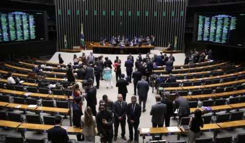 Deputados na votação em Plenário nesta quarta-feira