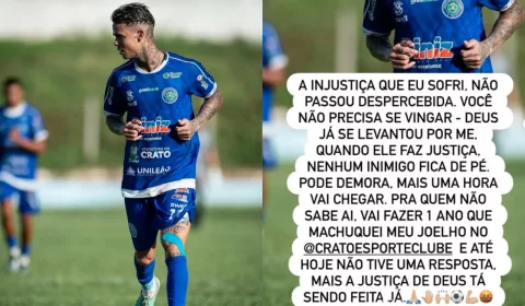 Matheus Bahia fez desabafo nas redes sociais