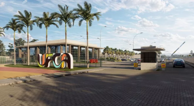 Projeto arquitetônico do campus saúde, da UFCA.