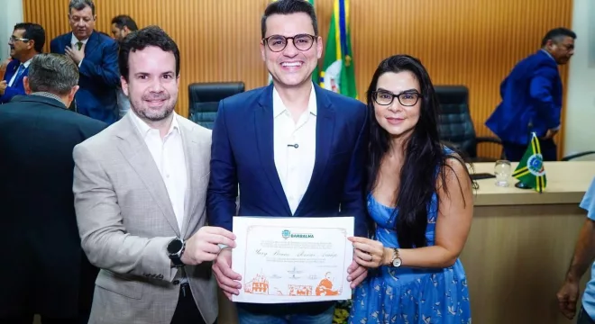 Prefeito Guilherme Saraiva, Yury do Paredão e a primeira-dama Catiane Landim
