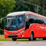 Ônibus Marcopolo Viaggio G8 900, com capacidade para 48 passageiros | Foto: Marcopolo/ Divulgação
