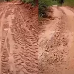 estrada do Sítio Pau D'Arco, em Missão Velha