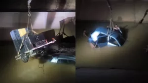 RETIRADA DO CARRO NO CANAL EM CRATO