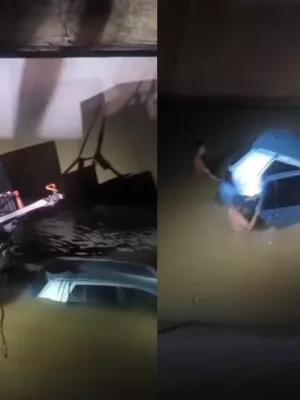 RETIRADA DO CARRO NO CANAL EM CRATO