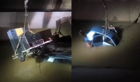 RETIRADA DO CARRO NO CANAL EM CRATO