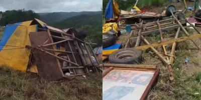 Acidente com caminhão de circo, em Caririaçu.