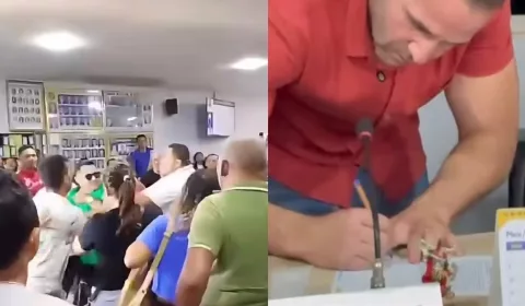 Briga na Câmara Municipal de Aracoiaba.