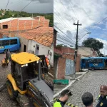 Ônibus perde controle e fica preso em ladeira no Horto