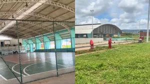 Vila social, que era chamada de Praça da Juventude, do bairro Frei Damião, em Juazeiro do Norte.