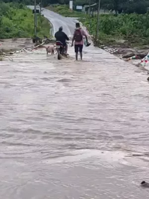 enchente santana do cariri rio carius