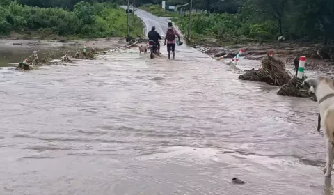 enchente santana do cariri rio carius