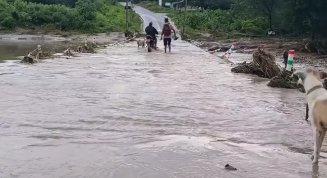enchente santana do cariri rio carius