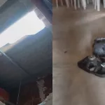 Itens vandalizados, na Capela de Nossa Senhora de Fátima, no Conjunto Oásis, em Juazeiro do Norte.