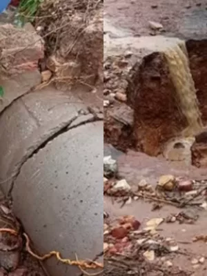 vias dafinicadas pelas chuvas em santana do cariri