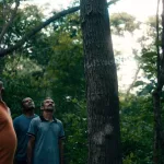 registro de gravações do filme o cio da terra, que documenta a festa do pau da bandeira, em barbalha