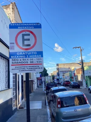 placa zona azul crato