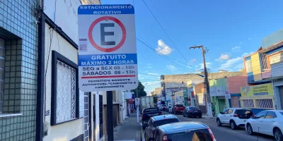 placa zona azul crato