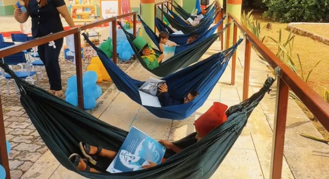 Projeto “Leia para uma Criança – Redário Literário” | Foto: Prefeitura de Farias Brito